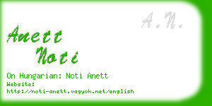 anett noti business card